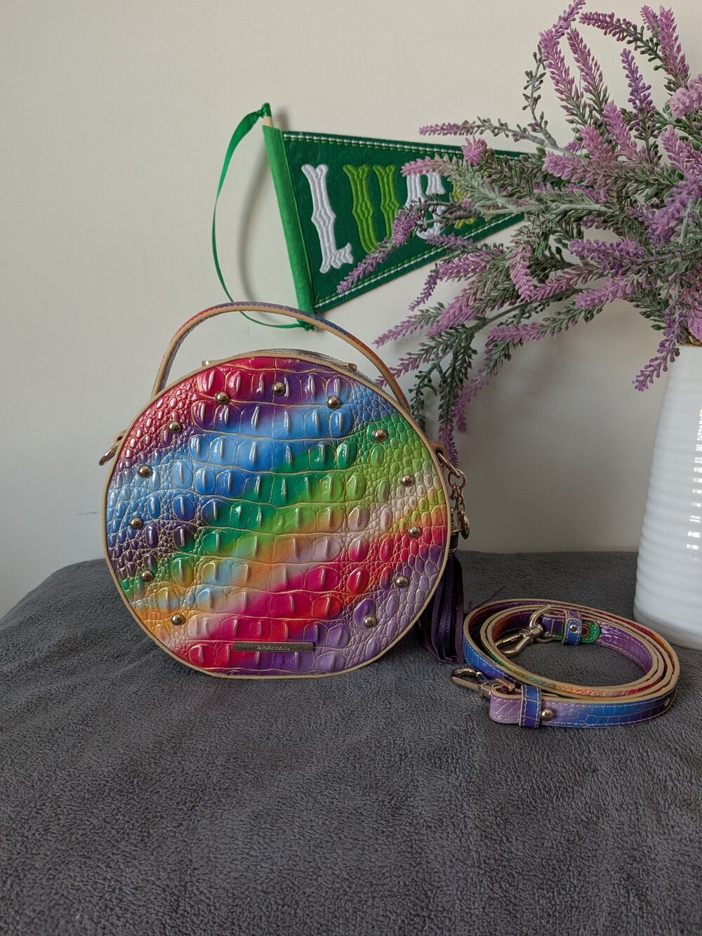 Brahmin Lane crossbody in multi gumdrop Melbourne